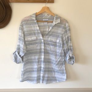 COLUMBIA long sleeve lightweight cotton button-up